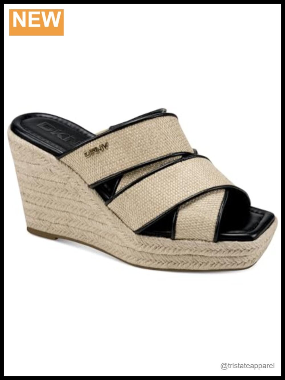 DKNY Cresson Espadrille Strappy Wedge Slingback Sandal